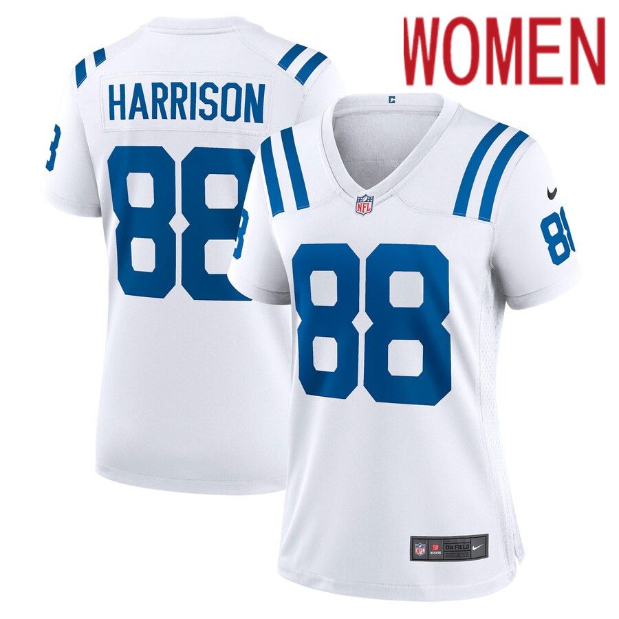Women Indianapolis Colts #88 Marvin Harrison Nike White Retired Game NFL Jersey